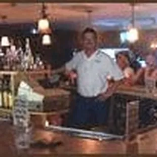 a man behind the bar
