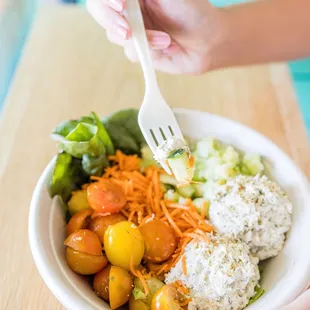 Protein Bowl with chicken salad