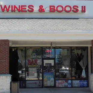 the front of the store