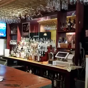 the bar
