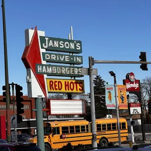 a red hots sign