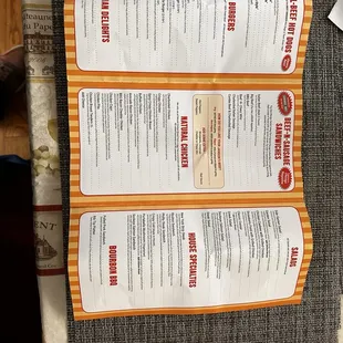 pizza, menu