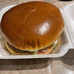 Burger with everything