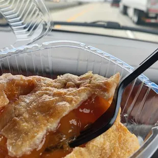 Peach pie for the road!