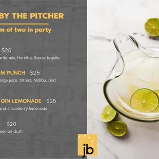 drinks by the pitcher