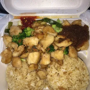 Hibachi Chicken and Vegetables.