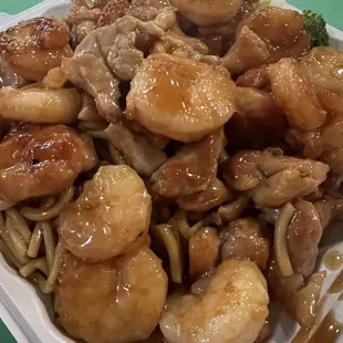 a close up of a plate of food