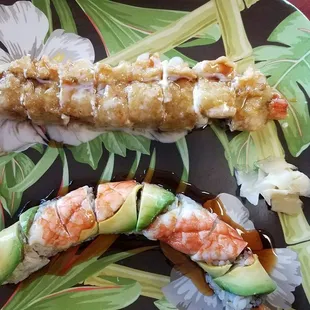 My favorite:) Bubba roll and gorilla roll