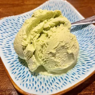 Green tea ice cream