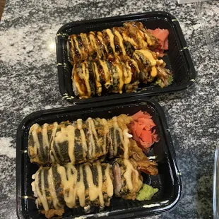 Yum yum roll, spicy girl roll