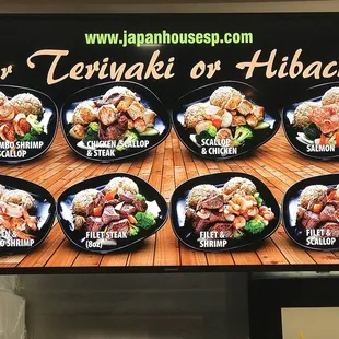 a menu for a restaurant