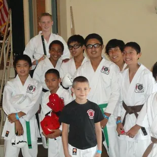 Students at a tournament