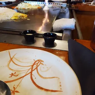  plate of food on a table
