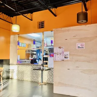 the inside of the restaurant
