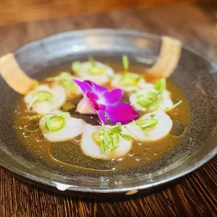 Teramoto scallops sashimi. Heavenly