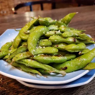 Edamame with Truffle Oil ($6.00 HH)