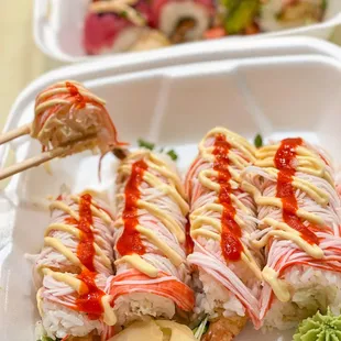 sashimi, sushi, sushi and sashimi, food
