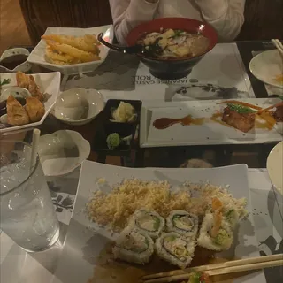 Udon with Shrimp & Veggie Tempura