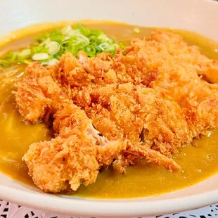 CHICKEN CUTLET CURRY UDON