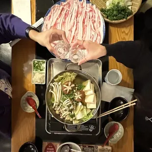 Pork shabu set