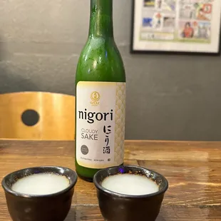 Ozeki Nigori Sake bottle