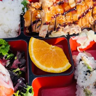 Bento box teriyaki