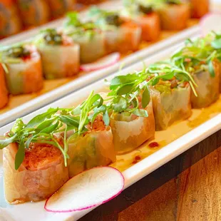 Hamachi Davidson (no rice sushi roll)