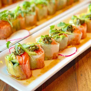 The Hasselhoff (no rice sushi roll)