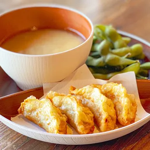 Kids chicken gyoza combo