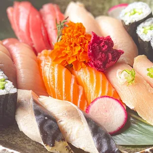 Assorted sushi