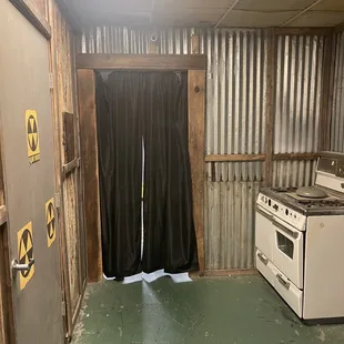 Entrance to the room! (left door)