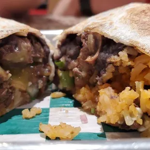 Steak burrito