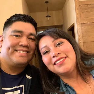 The wife and I enjoying our time at Jaramillo Vineyard!!