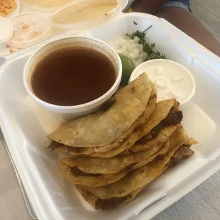 a plate of mexican food