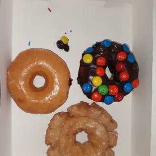 Original, traditional, and chocolate covered m&amp;m