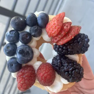 Cream Cheese and Mixed Berries Special Donut