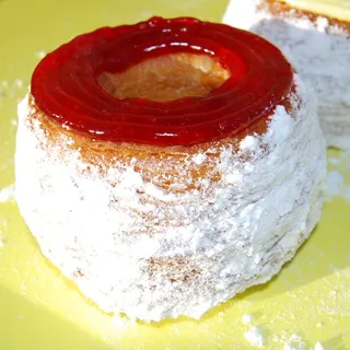 Raspberry Jelly Topped Croissant Donut