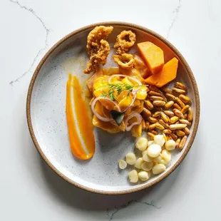 a plate of food on a table