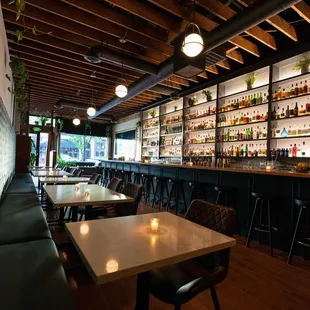 a view of the bar area