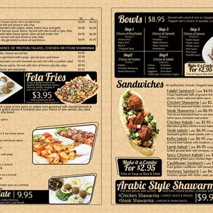 Jarasa Kabob Restaurant Takeout Menu Inside