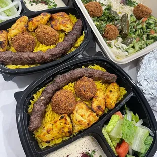 Middle Eastern Vegetarian Combo Plate