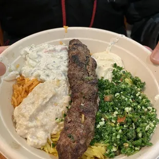 Lamb Kabob Plate