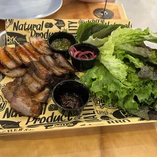 Jarbecue Ssam Plate Half Pork/Half Beef