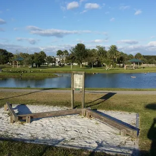 Large on the East half of the park