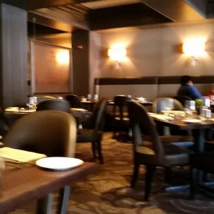 The interior of the restaurant.