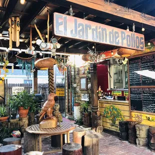 Entrance from the back - they also have parking in the back