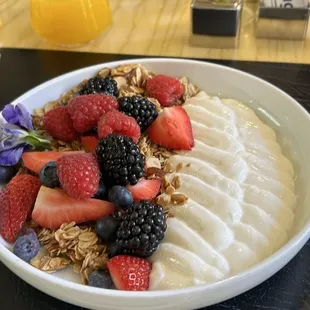 Honey Roasted Granola and Greek Yogurt