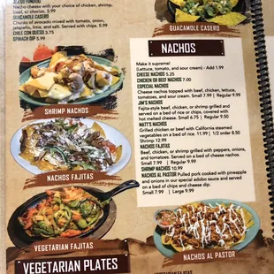Appetizers, Nachos, and Vegetarian Plates