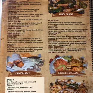 sushi and sashimi, menu