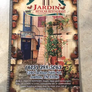 Cover of Menu